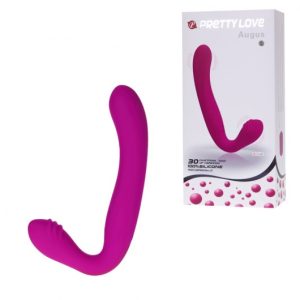 Penetrador com Plug Vaginal - PRETTY LOVE STRAPLESS AUGUS