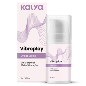 Gel Excitante Com Vibração Vibroplay Uva ao Creme Kalya - 15g