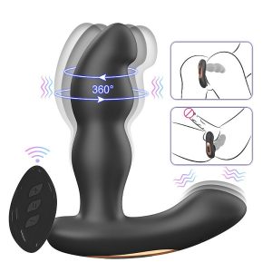Vibrador de Próstata com Rotação 360º e controle Remoto - Hiross - SI