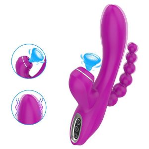 Vibrador de Ponto G e Clitóris com Pulsação - 3 em 1 - Abel - SI