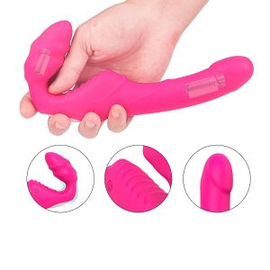 Vibrador de Ponto G Duplo Strapless - Recarregável - Nana