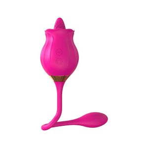 Rosa com Língua estimuladora de Clitóris e Ponto G - Snak Tongue - SI