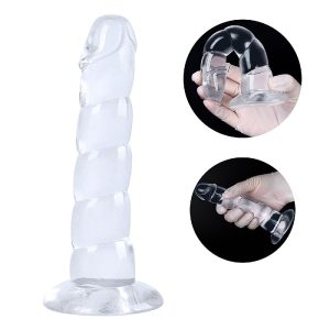 Pênis Realístico em Silicone com Gomos - 16,8x3,5 cm - SI  8468
