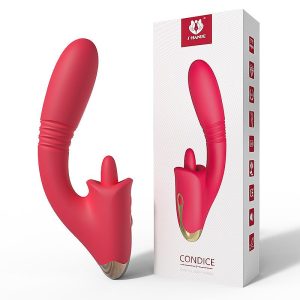 Vibrador de Ponto G e Clitóris com Língua - Condice - S-Hande