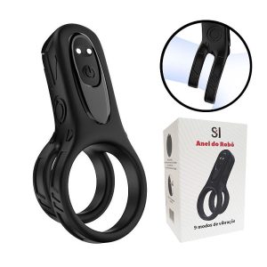 Anel Peniano Duplo com Vibrador - Recarregável - Robô - SI