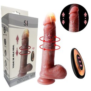 Pênis Realístico em Silicone Líquido com Vai e Vem / Aquecimento - 20,5 x 4,0 - SI 8826