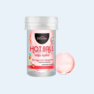 Bolinha Explosiva Morango com Champanhe Hot Ball - HOT FLOWERS