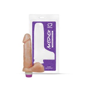 Pênis Realístico com Escroto e Vibro - 16cm X 3,5cm Referência: PC026