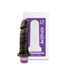 Pênis Realístico Preto Com Vibro - 15,3cm X 4cm Referência: PCP008