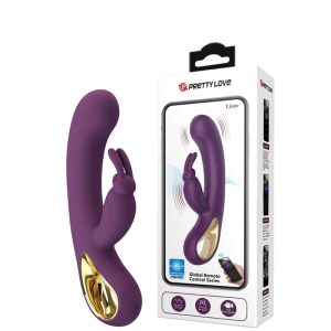Vibrador Recarregável com Alça Metalizada Controlado via App de Qualquer Parte do Mundo – PRETTY LOVE LIAM– BI-014420HP