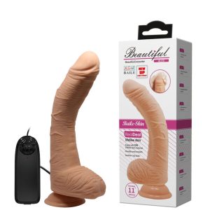 Pênis Realístico 28 cm com Vibração Multivelocidade – BEAUTIFUL ALEX – BW-008037Z