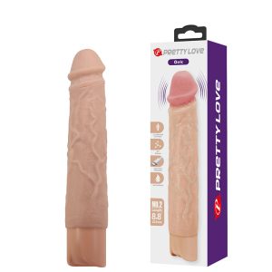 Pênis Realístico Recarregável com 22,3 cm, Possui 10 Modos de Vibrações – PRETTY LOVE OSRIC – BW-500081