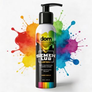 Semen Lub LGBTQIA+ Sabor Vanilla - Gel Lubrificante Beijável Que Imita o Semen Humano