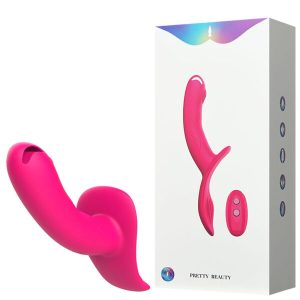 Penetrador Strapless Recarregável com Controle, Possui 10 Modos de Vibração – PRETTY BEAUTY