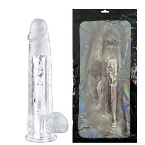 Prótese Realística Recarregável 25,5 x 5,5cm com Veias Salientes, Glande, Escroto e Ventosa – 3R IMPORT – DI-103