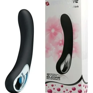 Vibrador Recarregável Ponto G com Alça Metalizada e 12 Modos de Vibração – PRETTY LOVE ALSTON – BI-014412-1