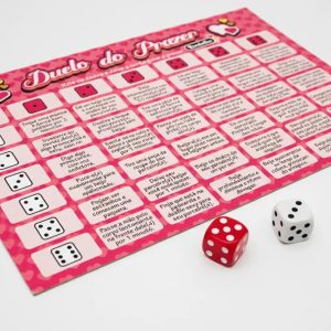 Jogo Duelo Do Prazer Romântico - Tabuleiro e Dados
