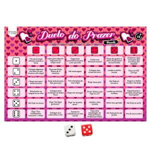 Jogo Duelo Do Prazer Picante - Tabuleiro e Dados