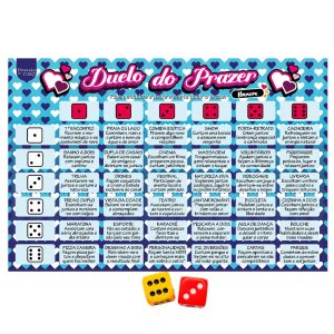 Duelo do Prazer Namoro Jogo de Tabuleiro com Desafios