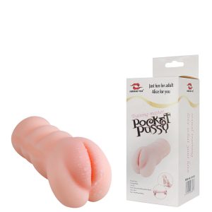 Masturbador Vagina com Lábios Ocultos e Túnel de Penetração Texturizado