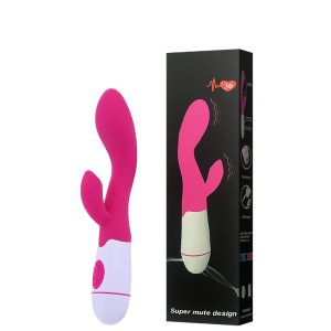 Vibrador Recarregável Ponto G com Estimulador Clitoriano – VIBRATOR G SPOT – VR-153