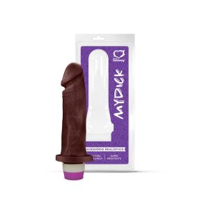 Pênis Realístico Negro Com Vibro - 14,5cm X 3,6cm Referência: 1321CB