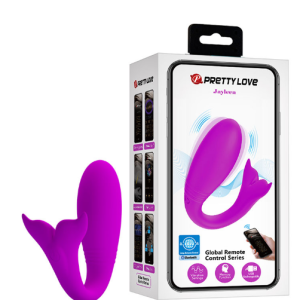 Vibrador Recarregável para Casais com Controle via App Possui 12 Modos de Vibração – PRETTY LOVE – BI-014911HP