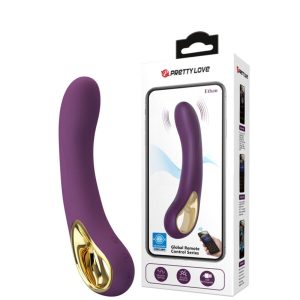 Vibrador Recarregável com Alça Metalizada Controlado via App de Qualquer Parte do Mundo – PRETTY LOVE ETHAN – BI-014412HP