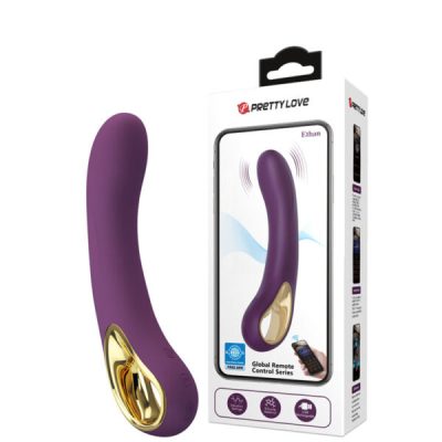 Vibrador Recarregável com Alça Metalizada Controlado via App de Qualquer Parte do Mundo – PRETTY LOVE ETHAN – BI-014412HP