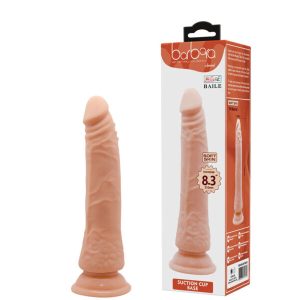 Pênis Realístico 21cm com Glande, Veias e Ventosa – BARBARA AMMOND – BW-007006GC
